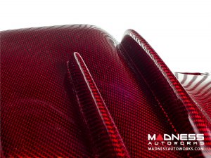 Alfa Romeo Giulia Rear Diffuser - Carbon Fiber - Quadrifoglio Model - Light Red Candy Alfa Romeo Giulia Rear Diffuser - Carbon Fiber - Quadrifoglio Model - Light Red Candy